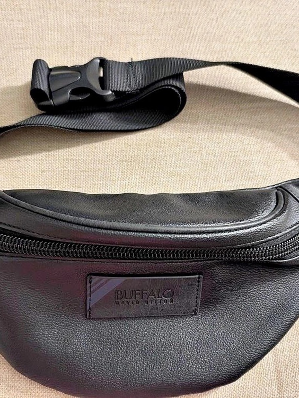 Buffalo David Bitton Black Belt Bag Like New